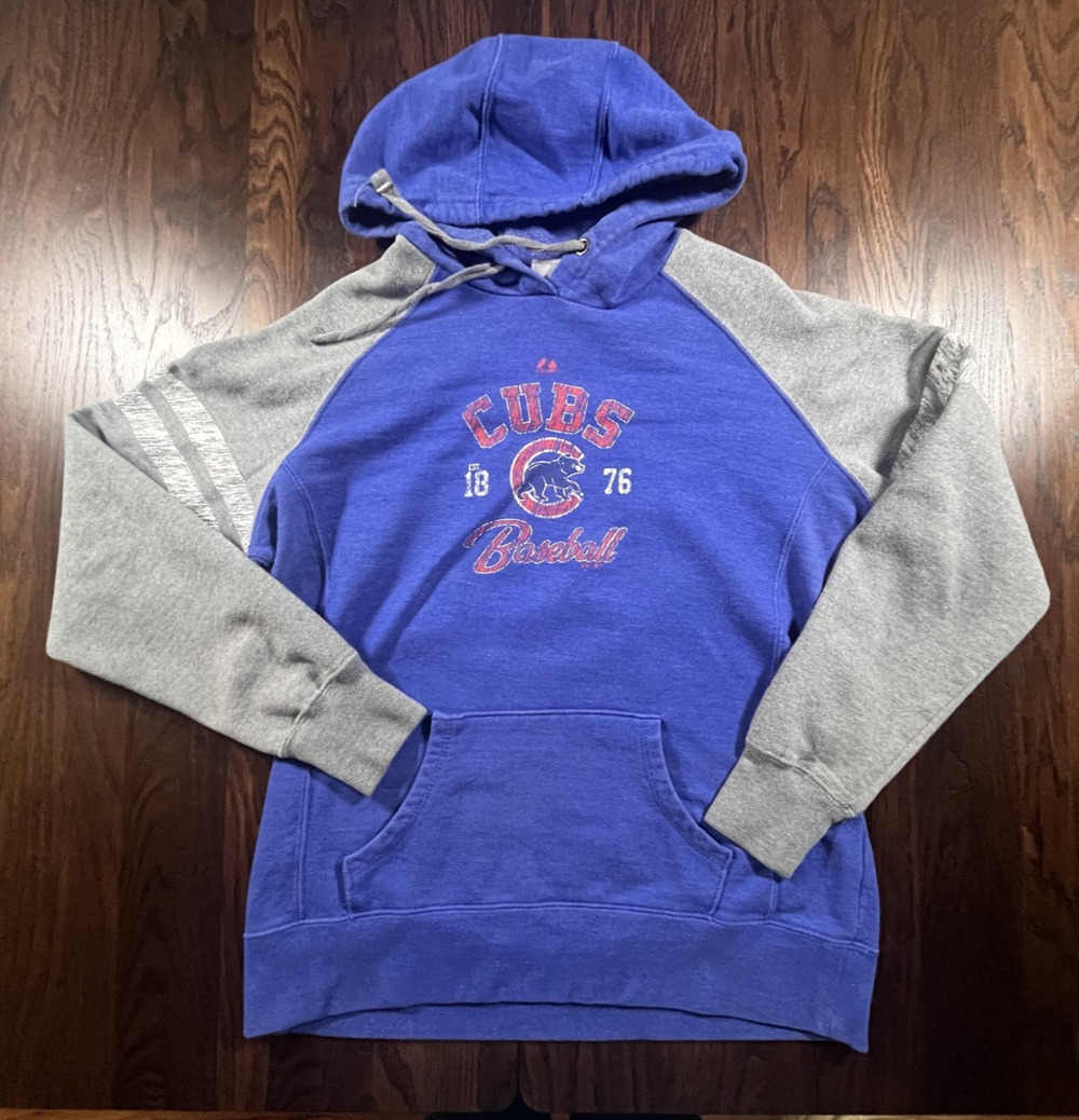Womens Chicago Cubs Soft Hoodie Lightweight Large